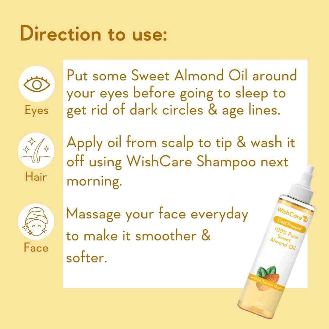 Cold Pressed Sweet Almond Oil - 200ml - Image 5