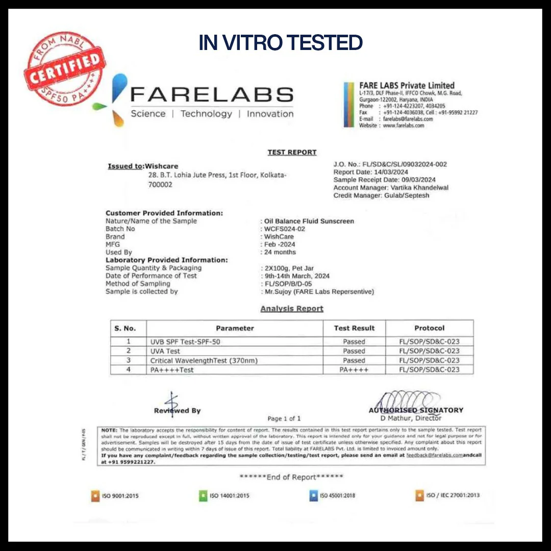 Niacinamide Oil Balance Fluid Sunscreen | SPF50 PA++++ - Image 10