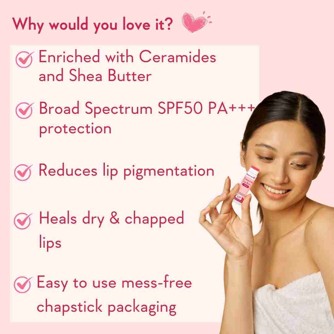 Ceramide Lip Balm with SPF 50 PA+++ (Tinted) - Image 4